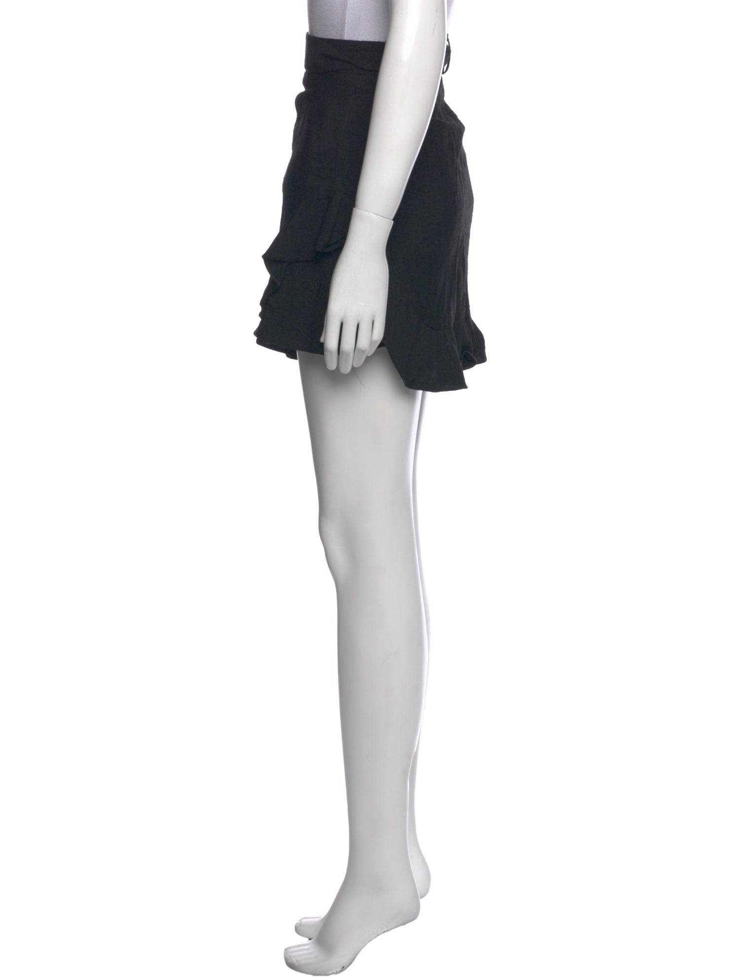 Sandro Ruffle Embellishment Mini Skirt