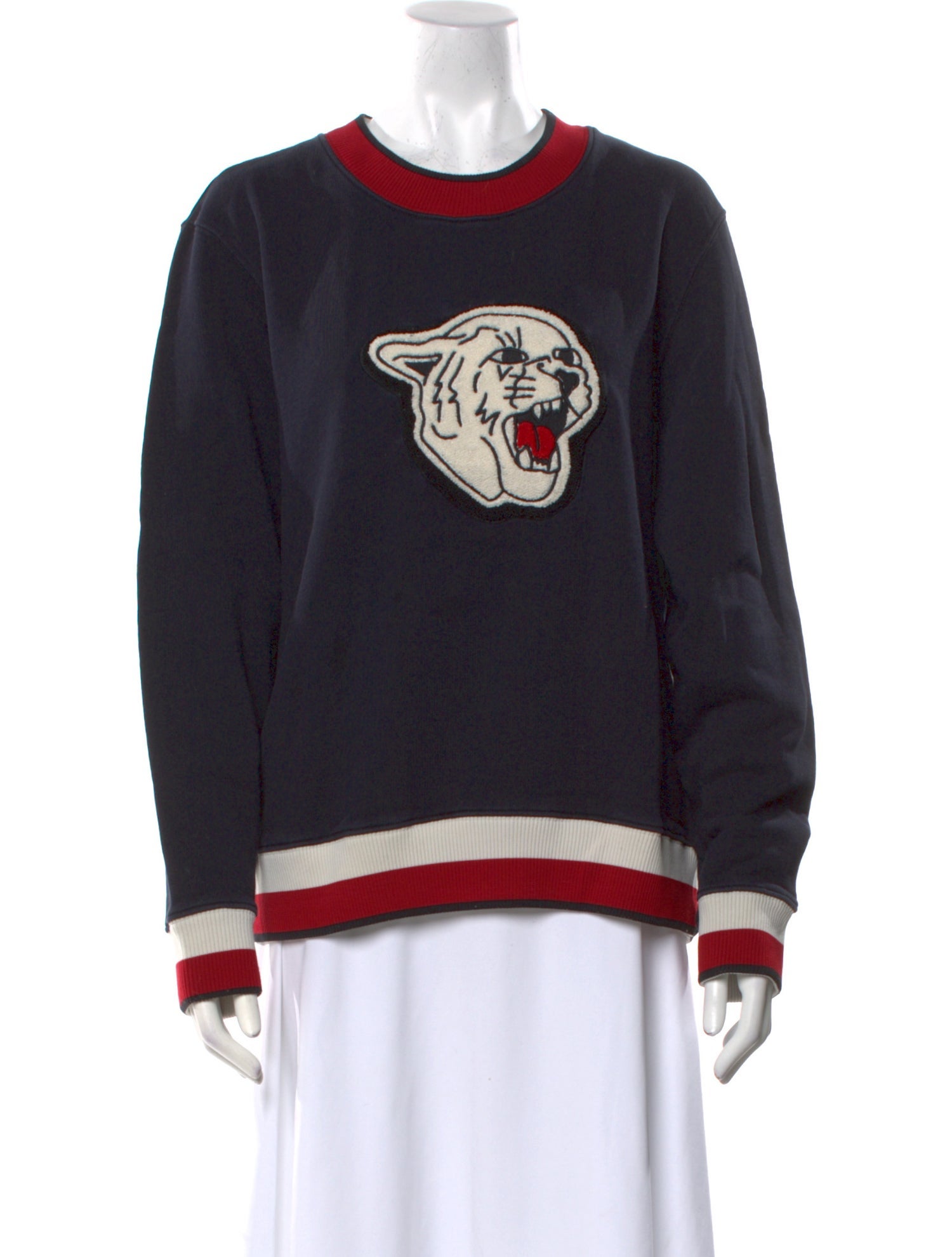 Sandro Graphic Print Crew Neck Sweatshirt