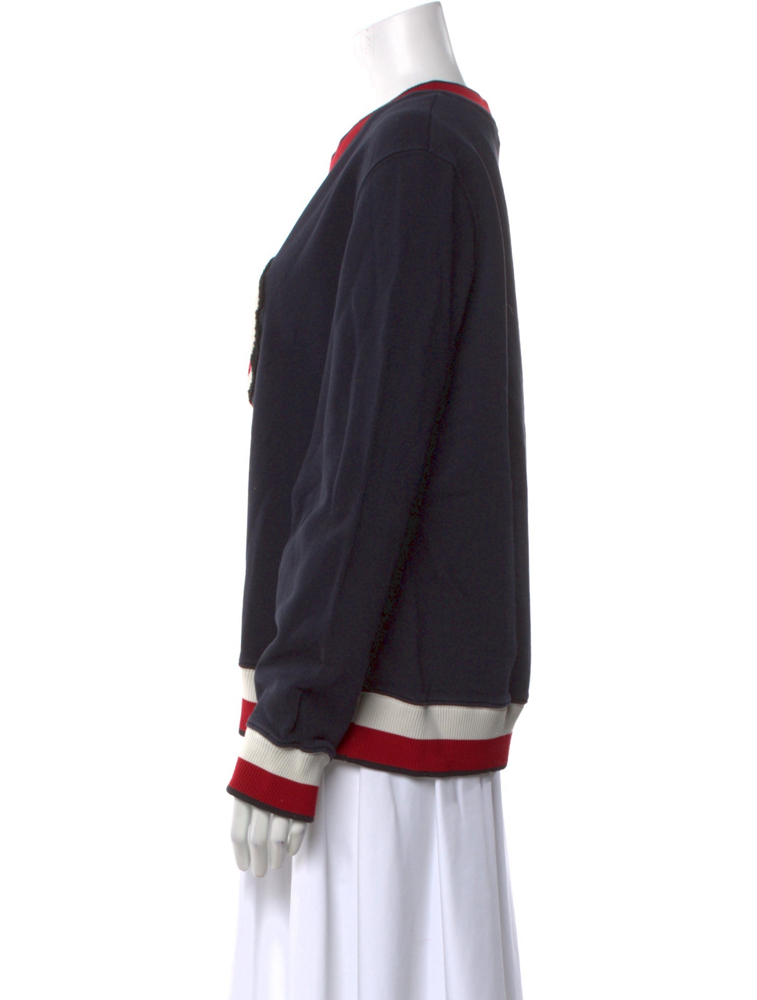 Sandro Graphic Print Crew Neck Sweatshirt