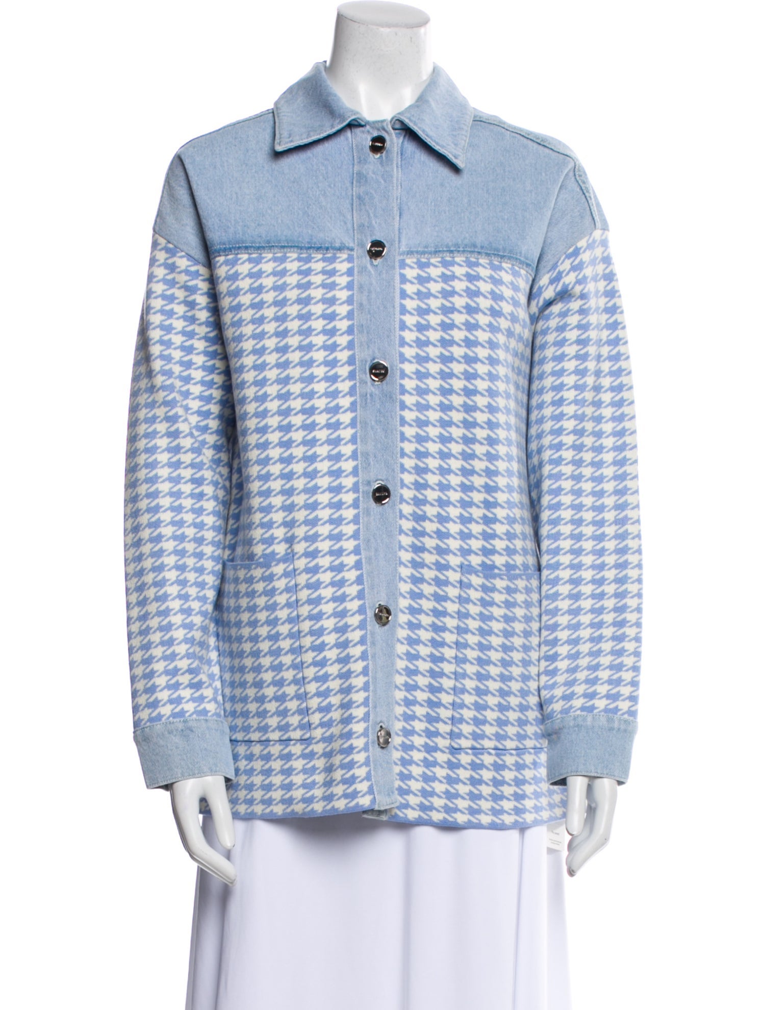 Sandro Houndstooth Print Jacket w/ Tags