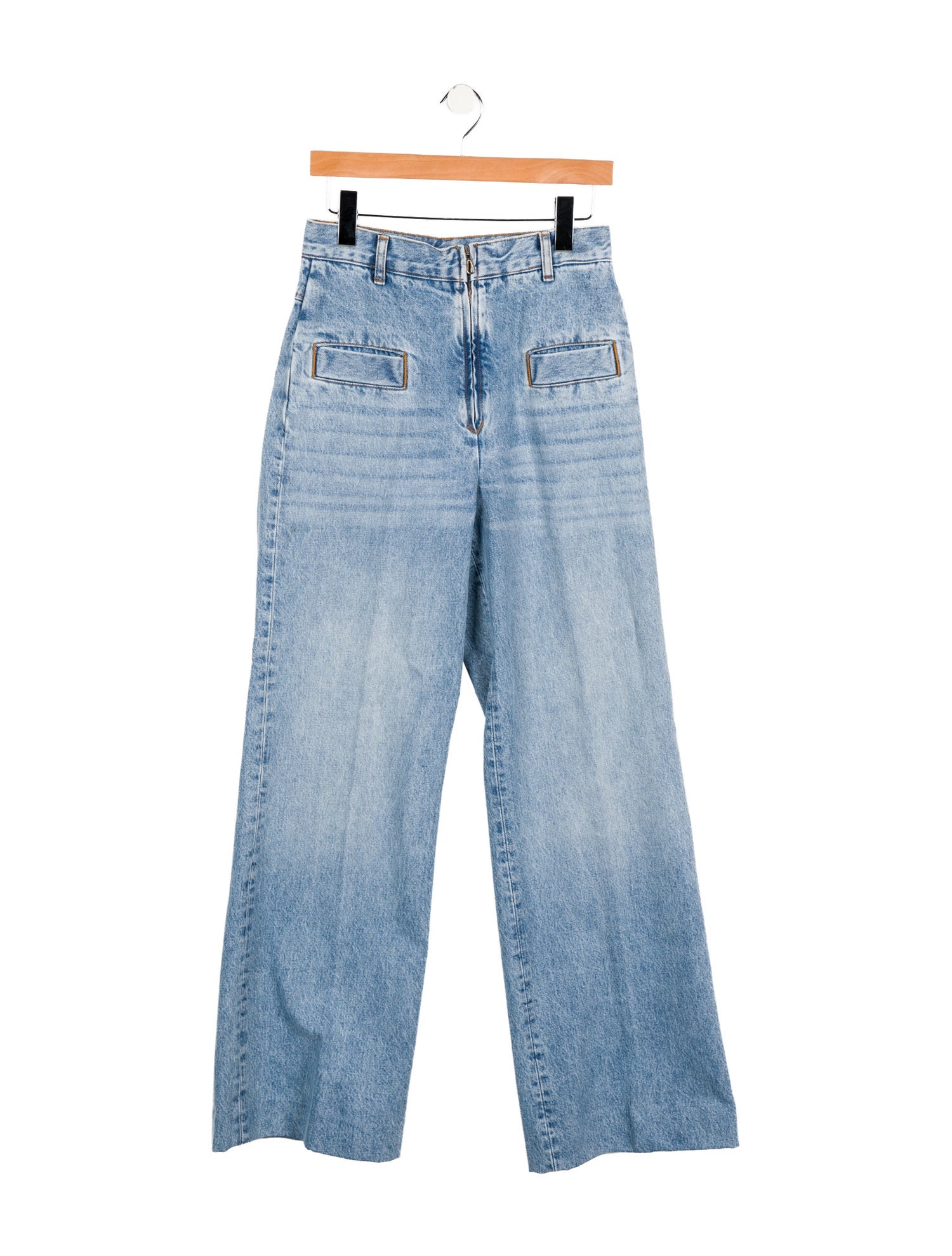 Sandro High-Rise Wide Leg Jeans