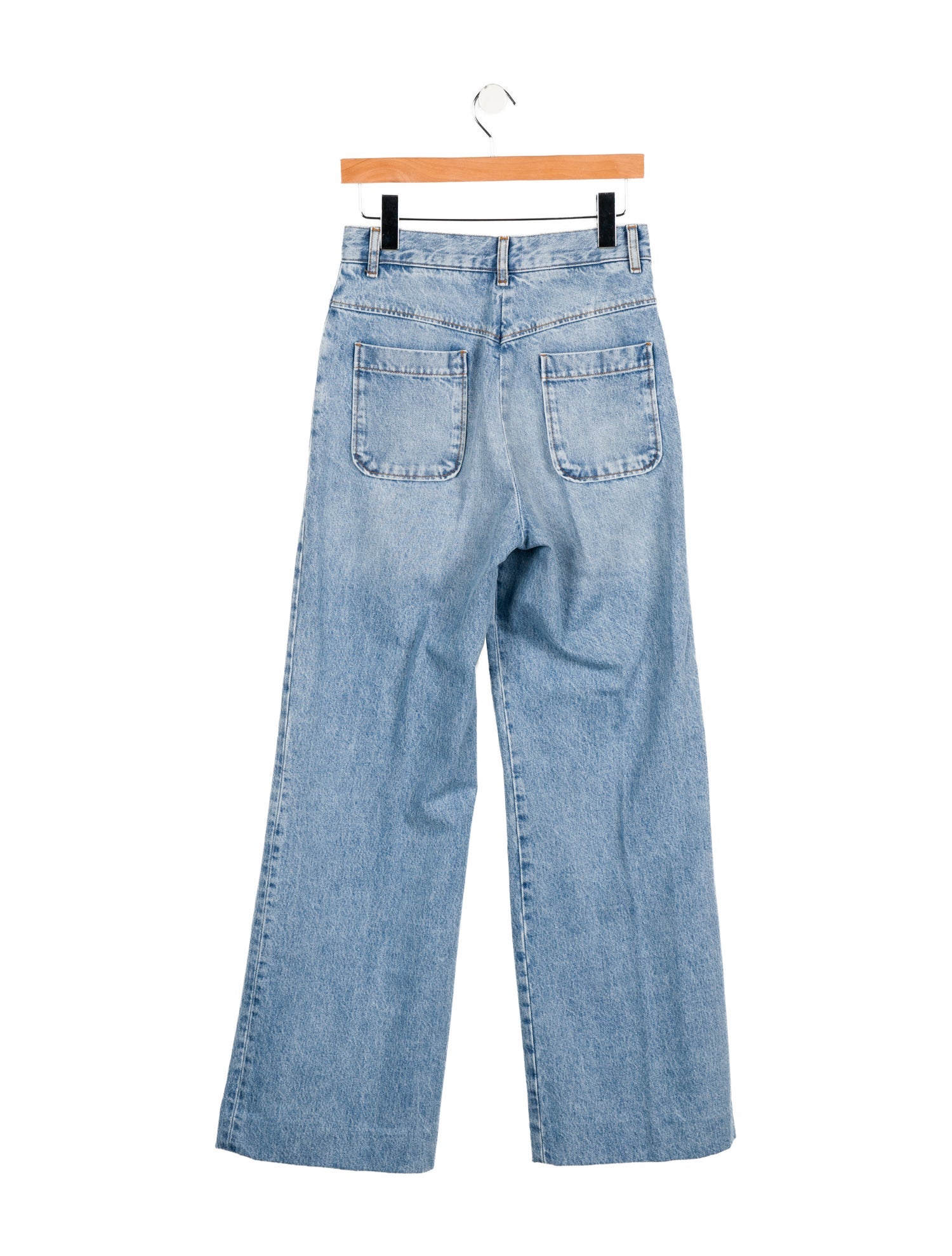 Sandro High-Rise Wide Leg Jeans