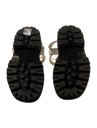 Sandro Leather Studded Accents Gladiator Sandals