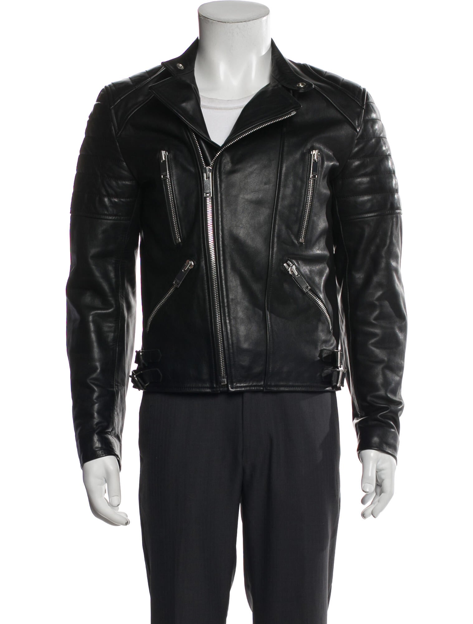 Sandro Calfskin Moto Jacket