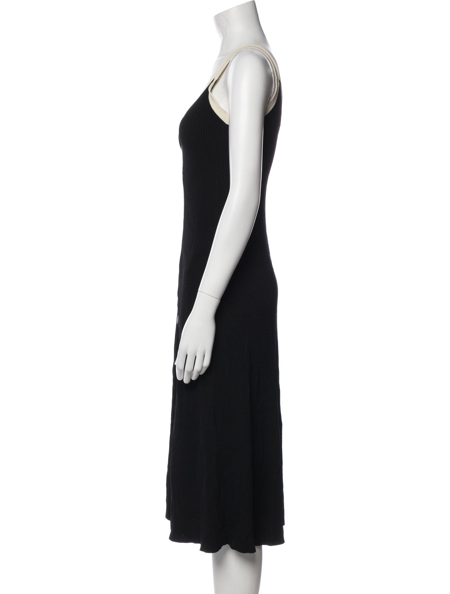 Sandro V-Neck Midi Length Dress