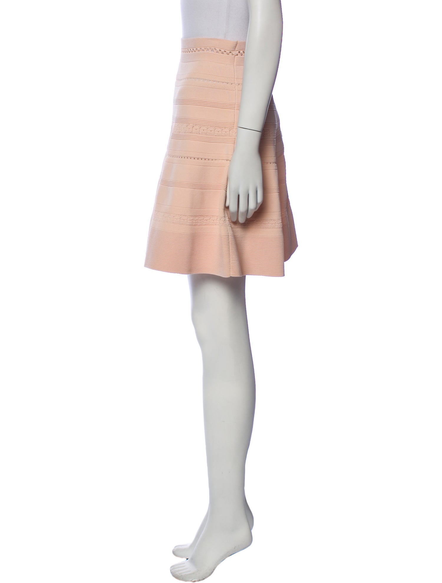 Sandro Eyelet Trim Mini Skirt