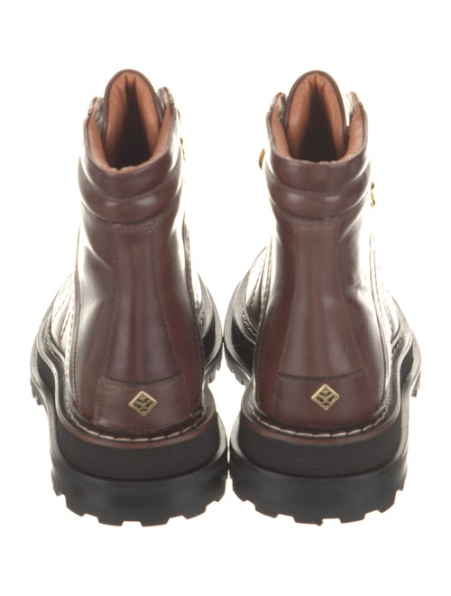 Sandro Leather Combat Boots