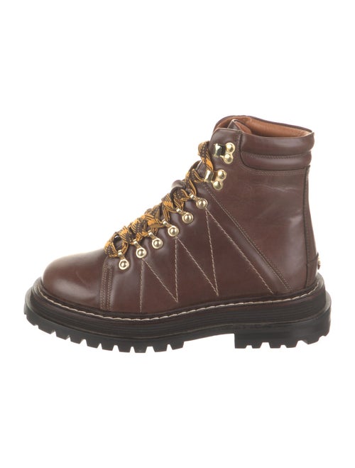 Sandro Leather Combat Boots