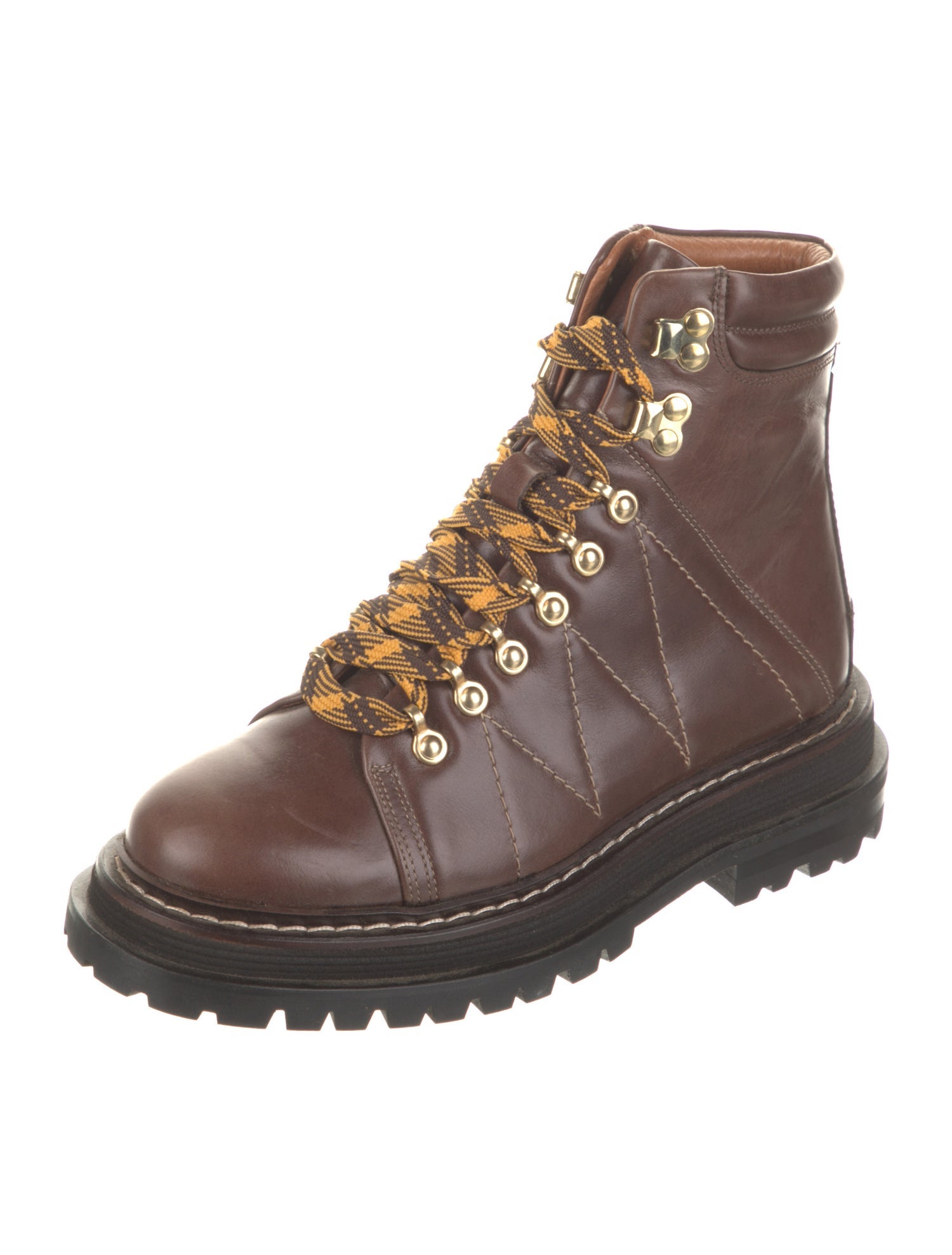 Sandro Leather Combat Boots