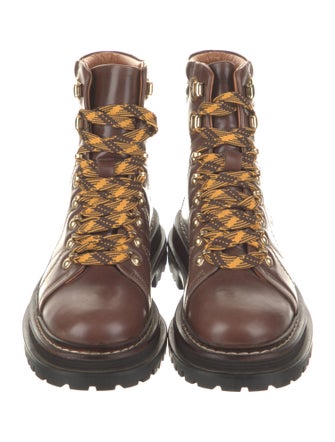 Sandro Leather Combat Boots