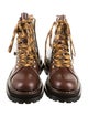 Sandro Leather Combat Boots