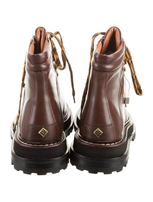 Sandro Leather Combat Boots