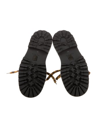 Sandro Leather Combat Boots