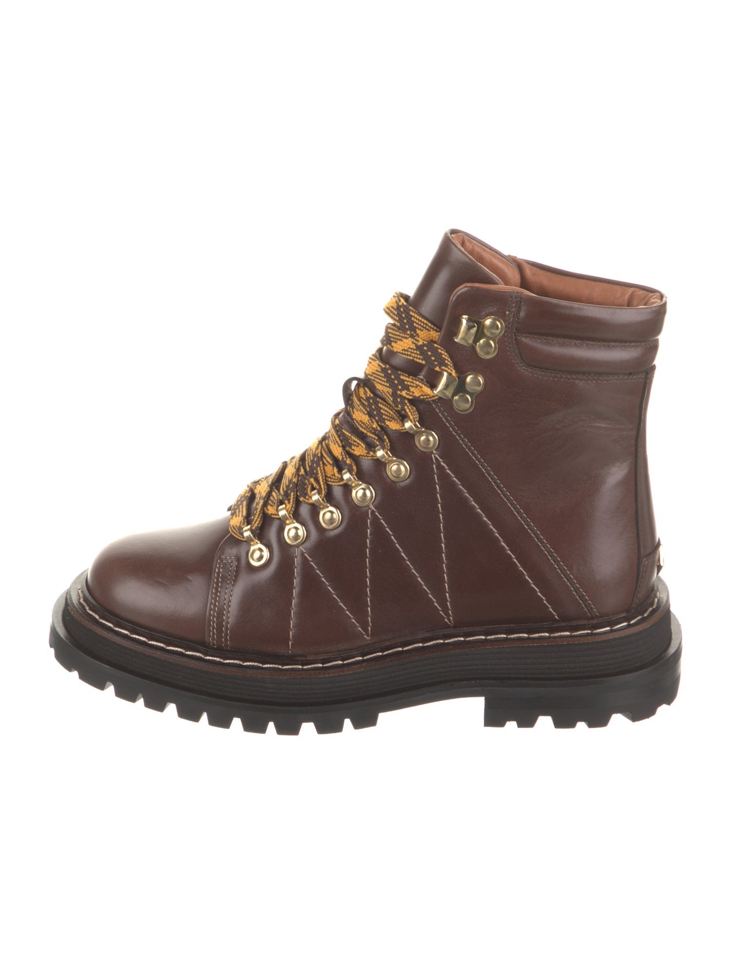 Sandro Leather Combat Boots