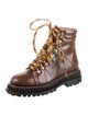 Sandro Leather Combat Boots