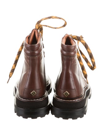 Sandro Leather Combat Boots