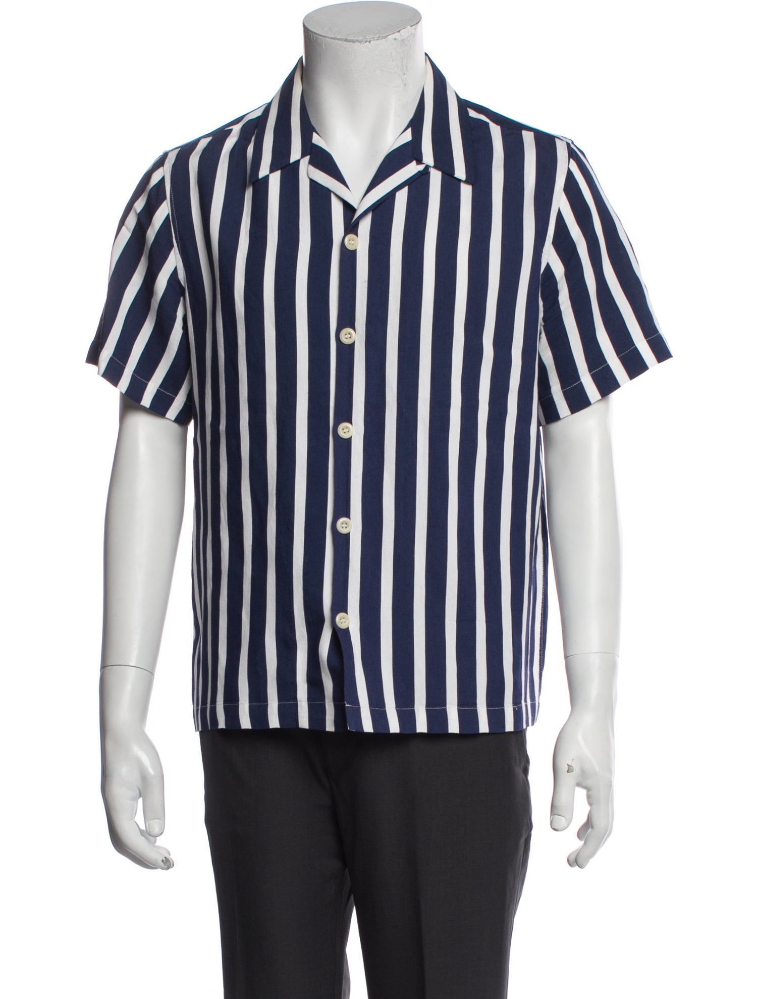 Sandro Striped Short Sleeve Shirt