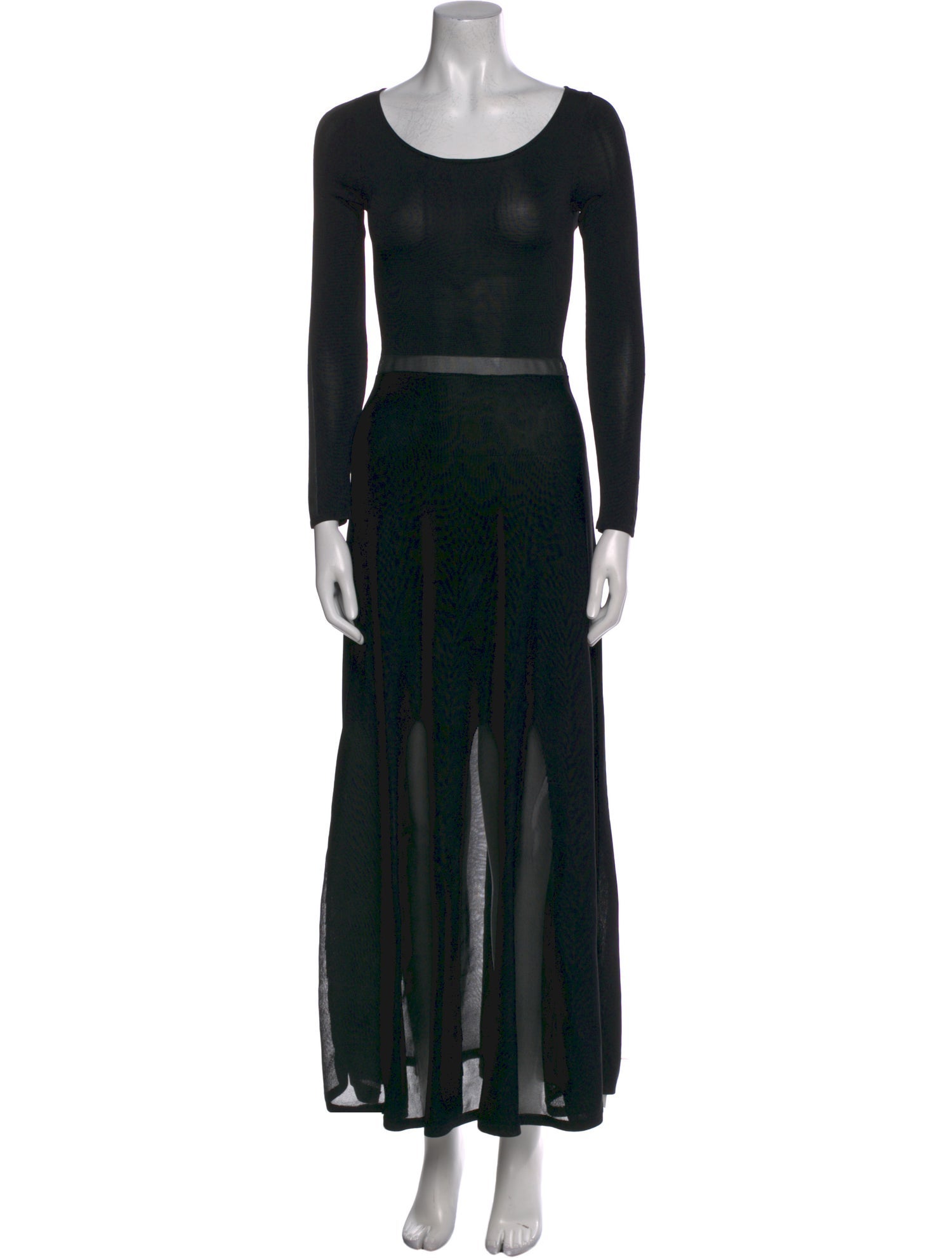 Sandro Scoop Neck Long Dress w/ Tags