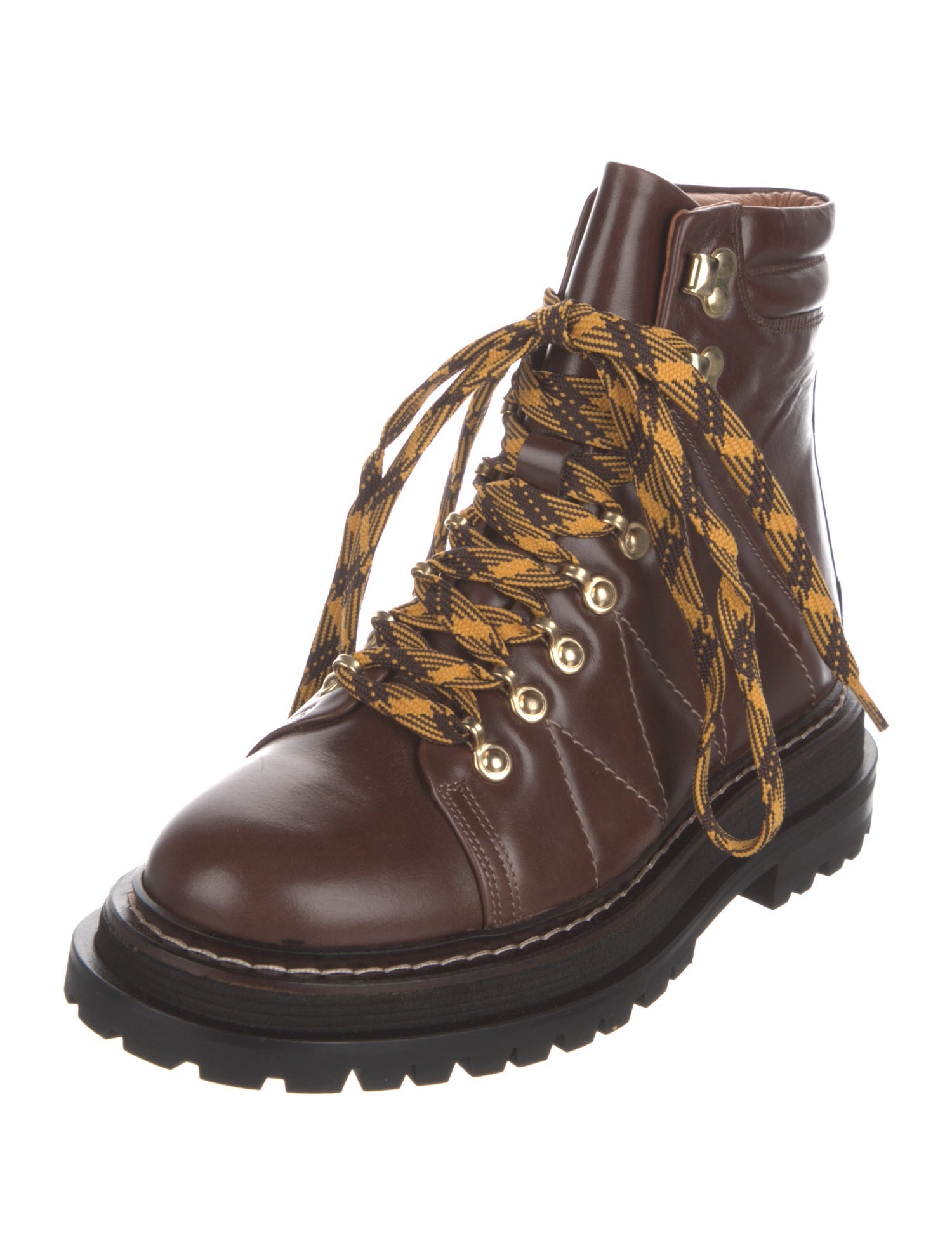 Sandro Leather Combat Boots