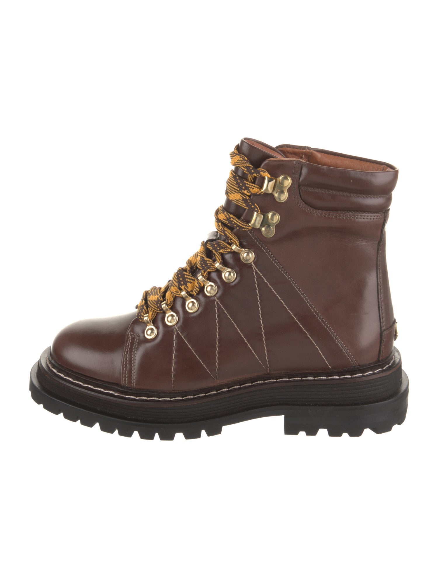 Sandro Leather Combat Boots