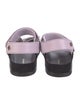 Sandro Leather Colorblock Pattern Slides