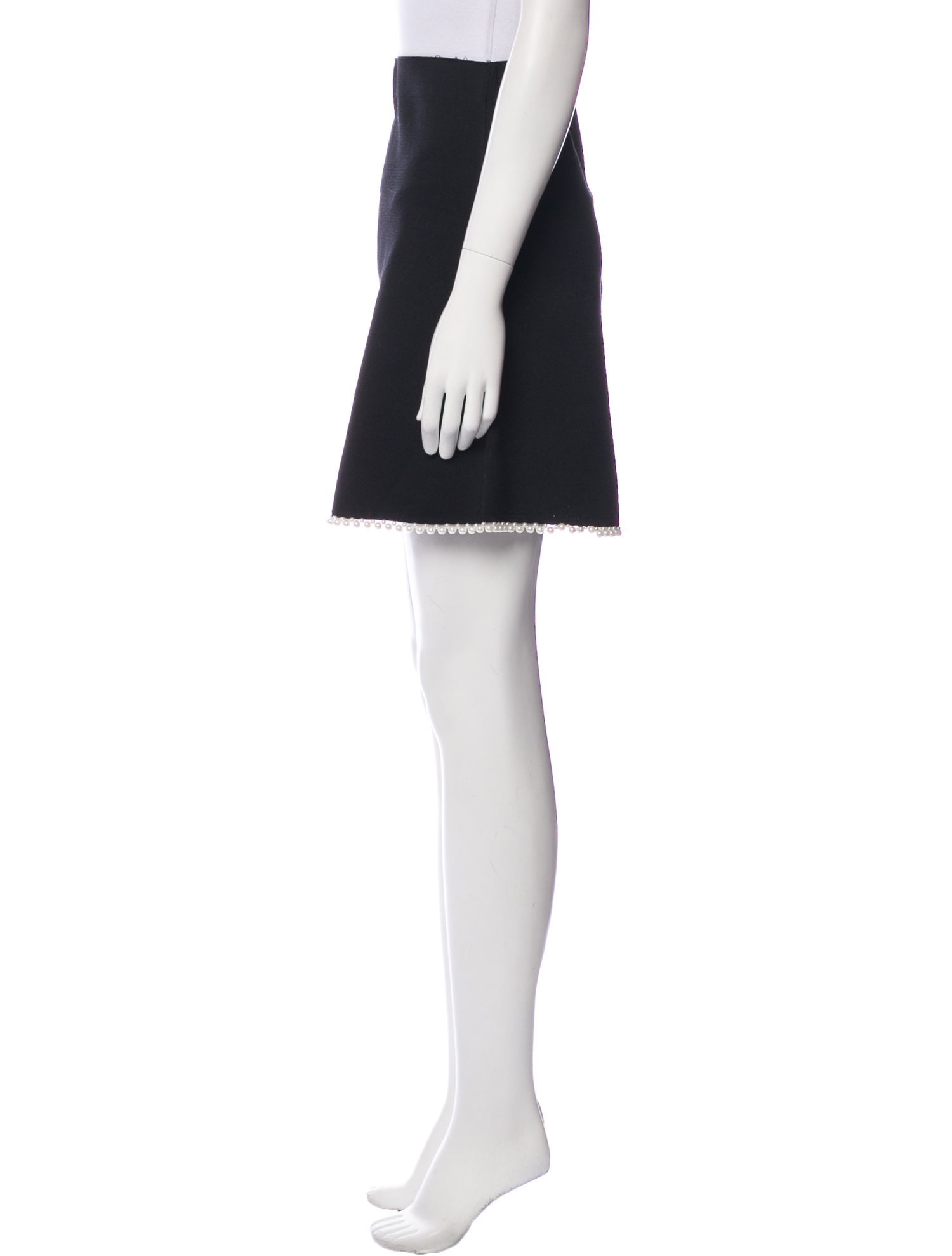 Sandro Beaded Accents Mini Skirt