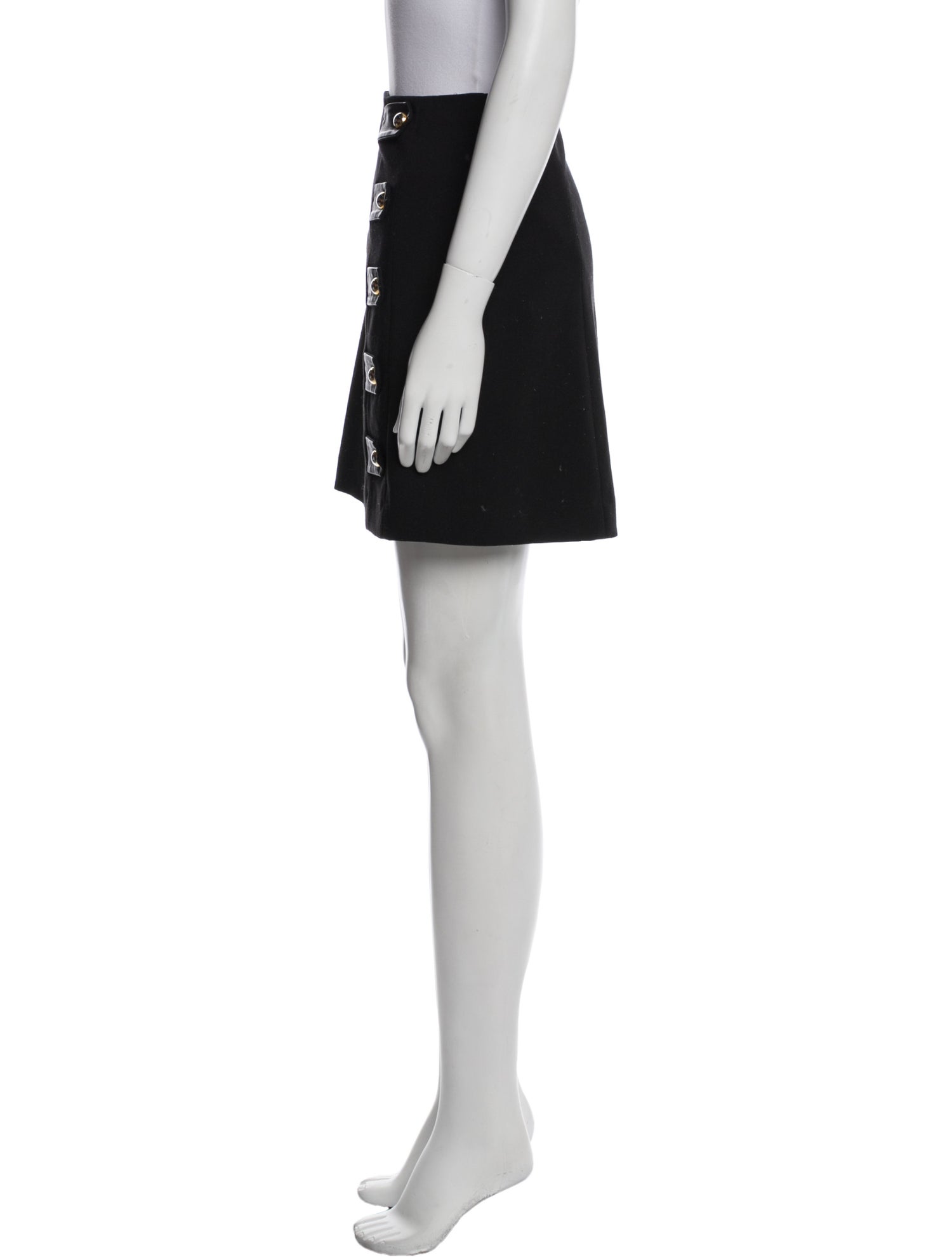 Sandro Lamb Leather Mini Skirt