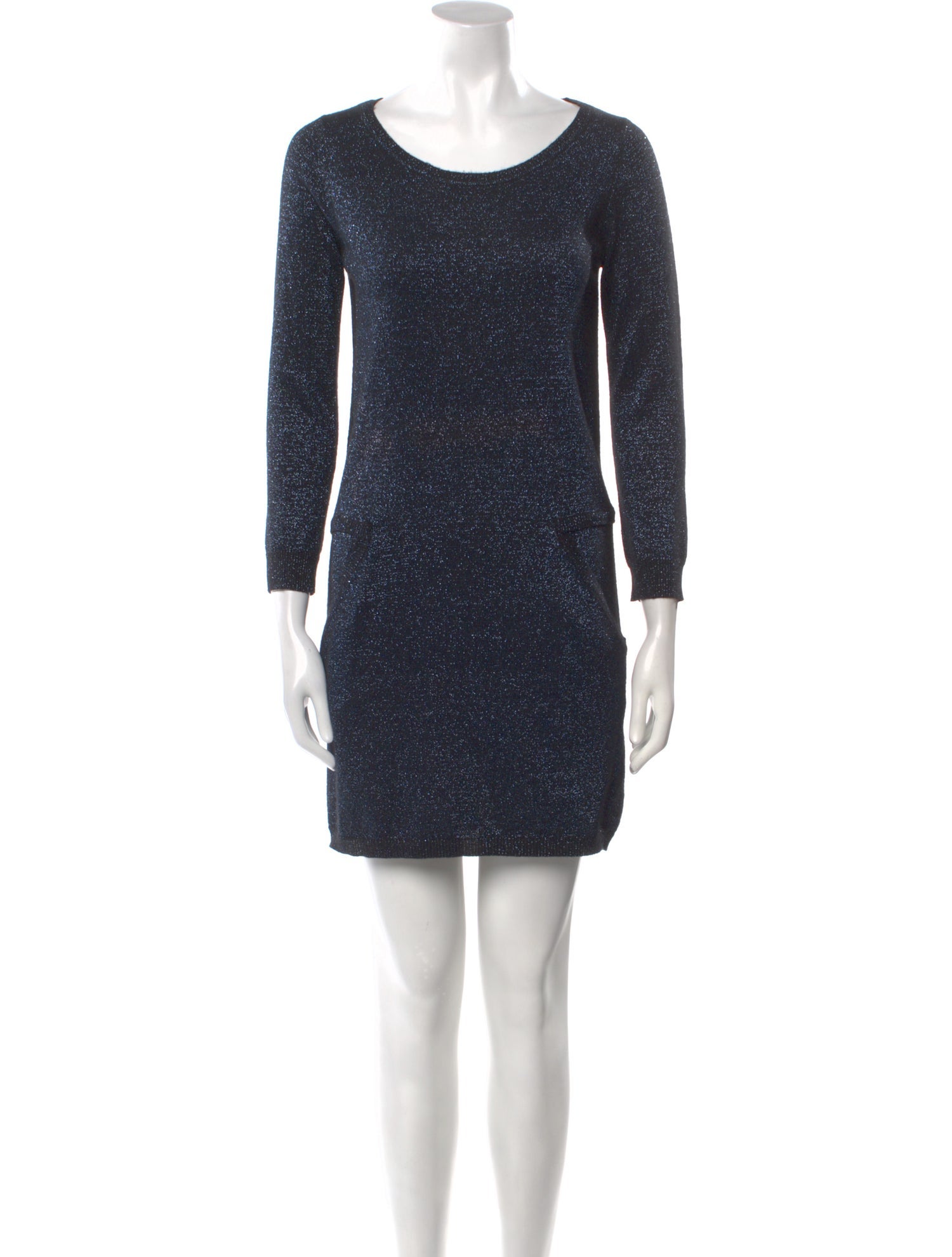 Sandro Scoop Neck Mini Dress