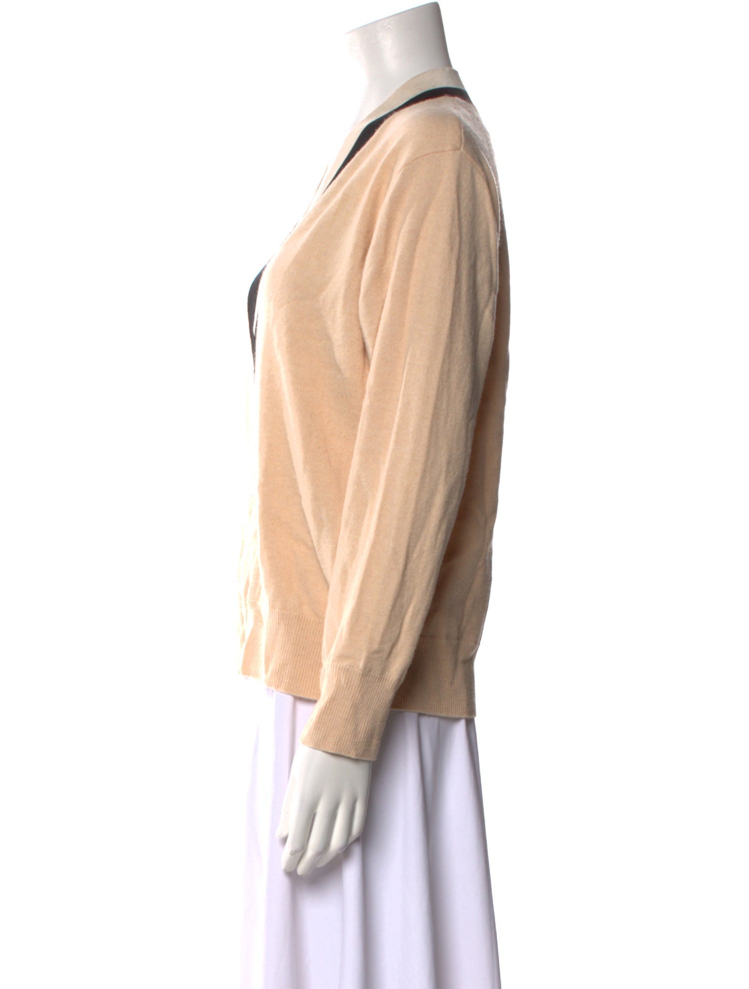 Sandro Wool V-Neck Sweatshirt