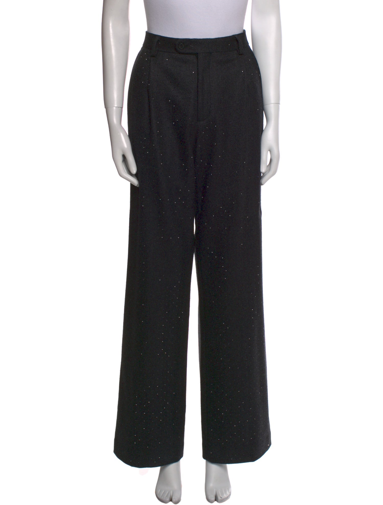 Sandro Wool Wide Leg Pants