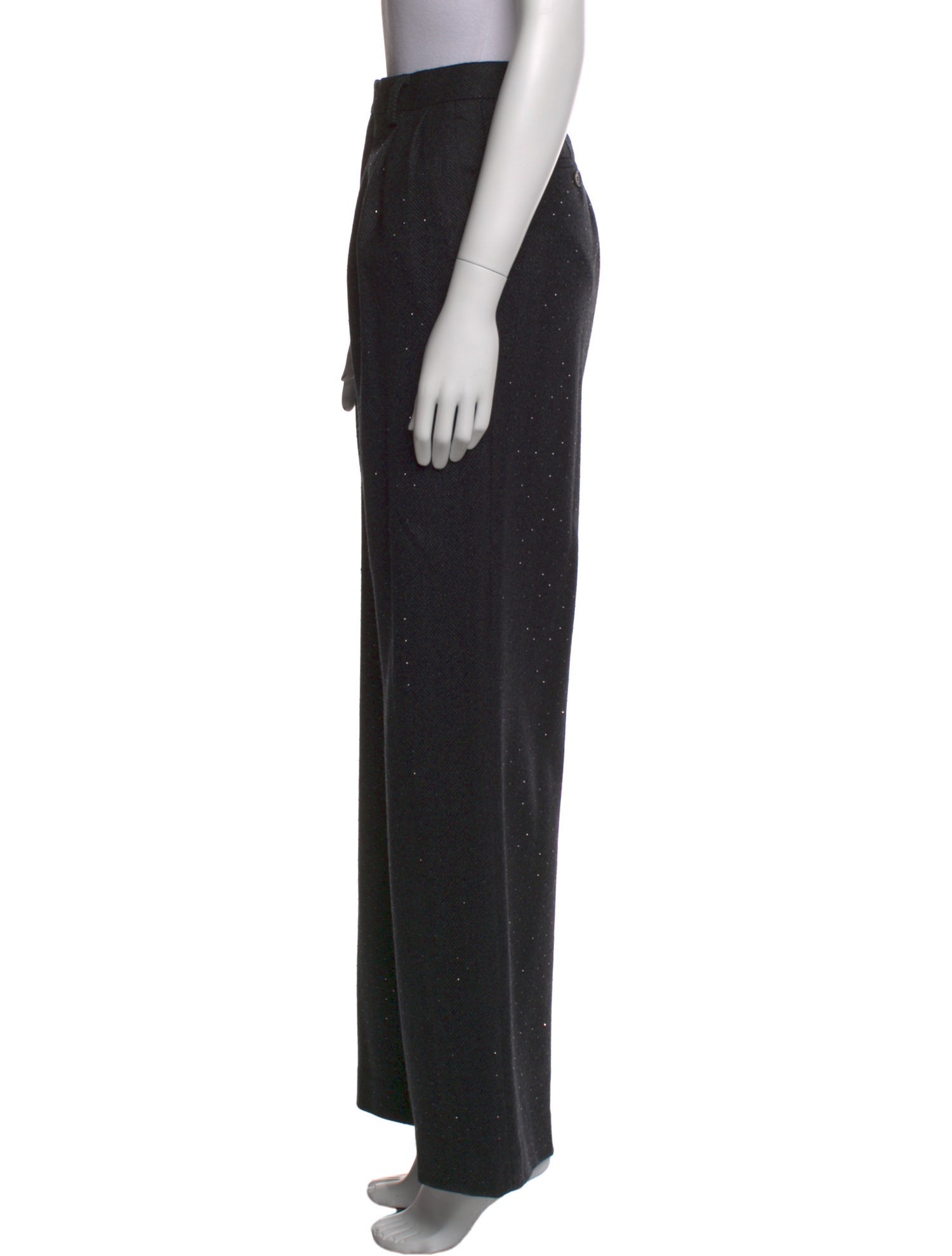 Sandro Wool Wide Leg Pants