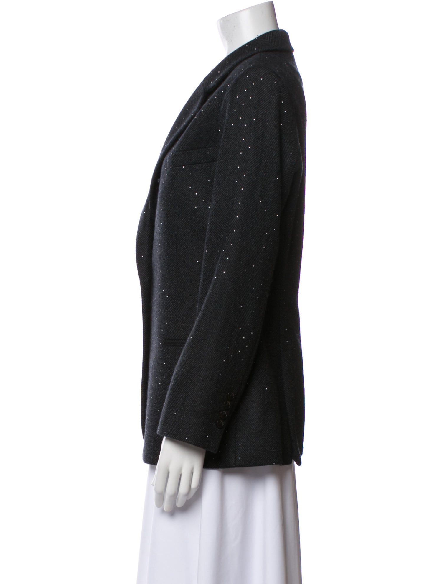 Sandro Wool Printed Blazer