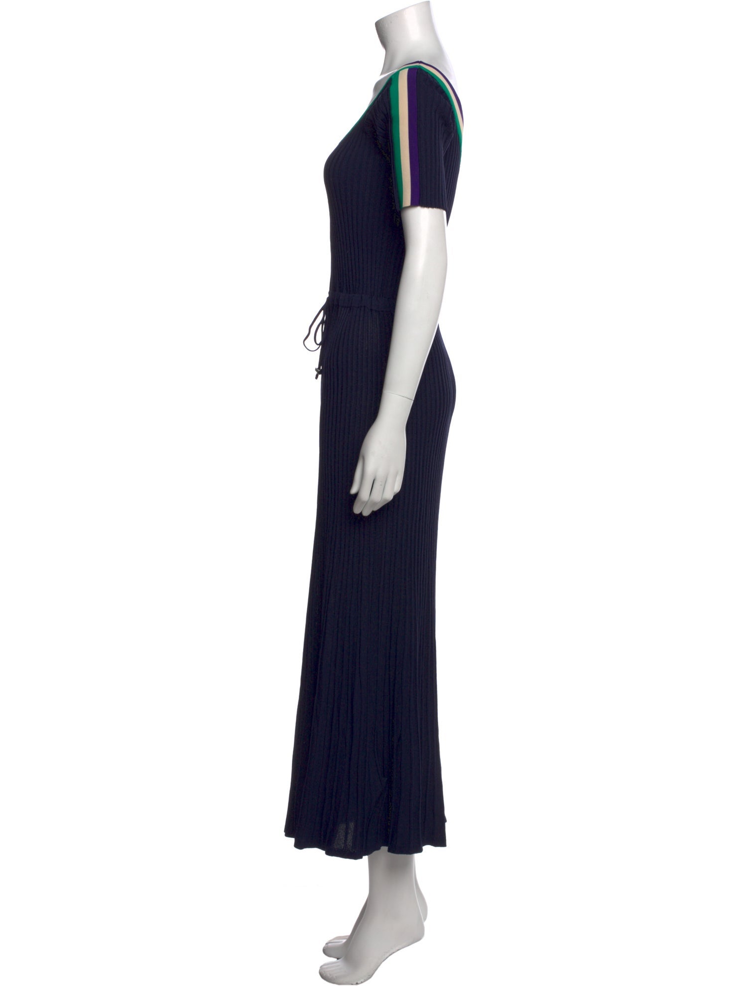 Sandro V-Neck Long Dress