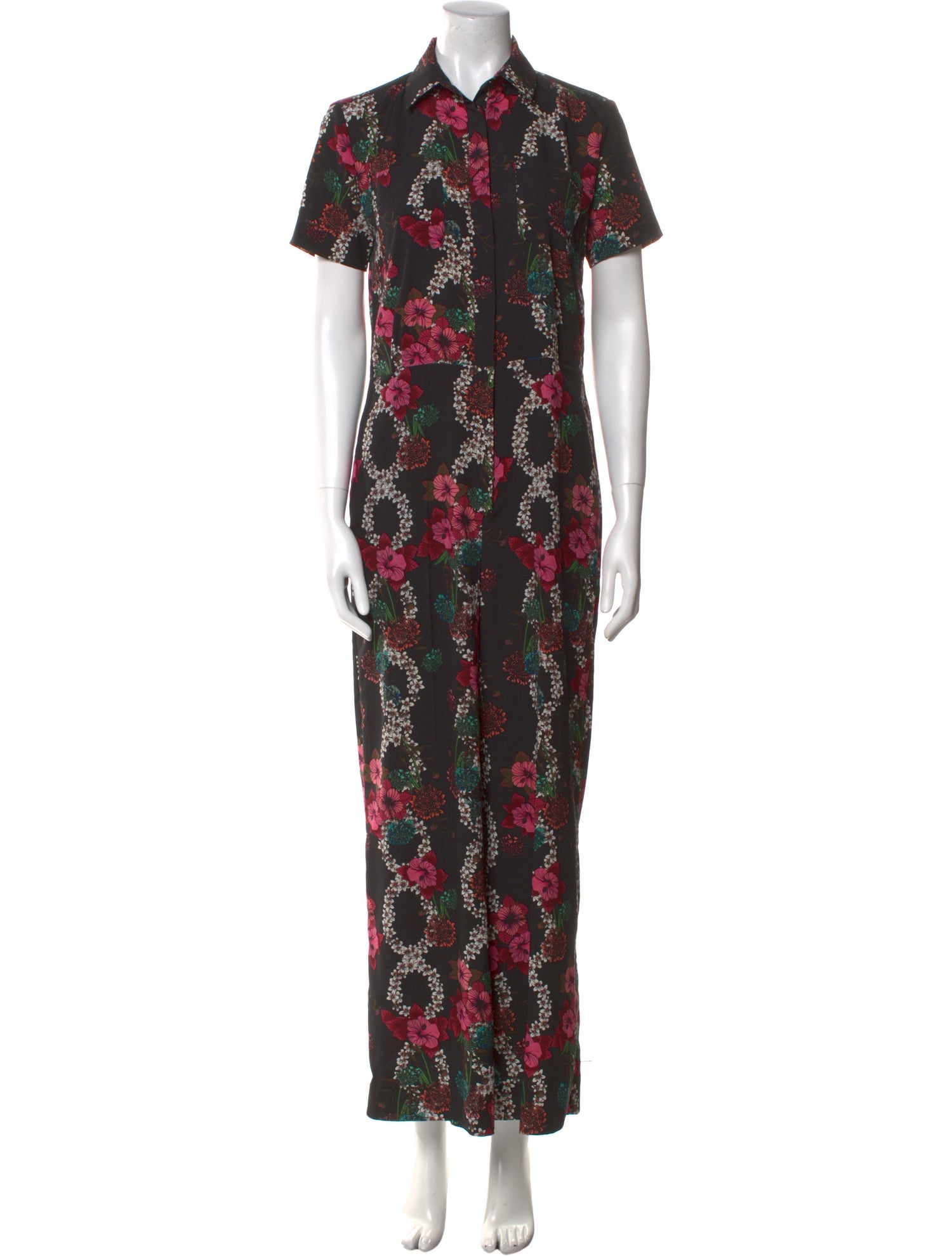 Sandro Floral Print Jumpsuit