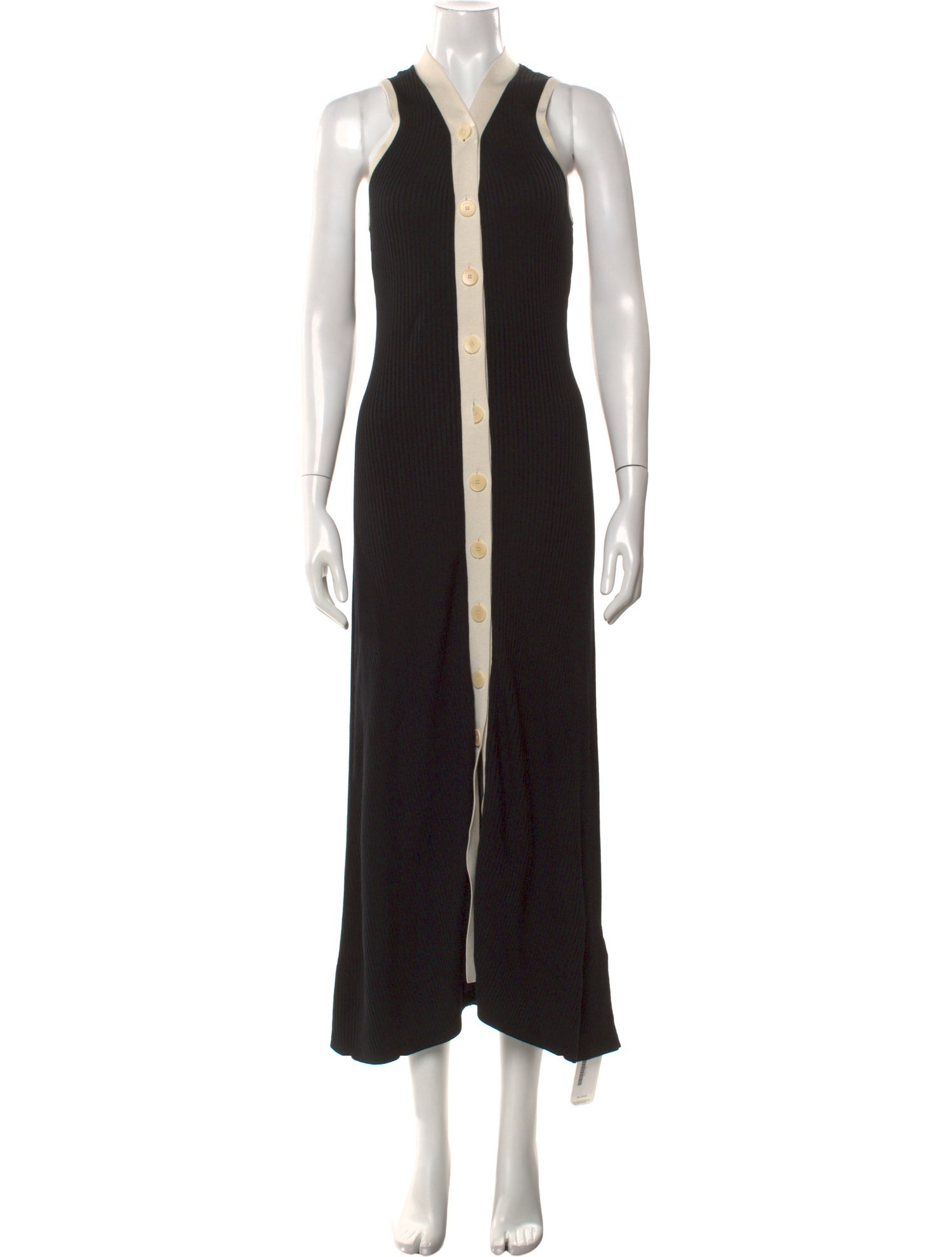 Sandro V-Neck Long Dress