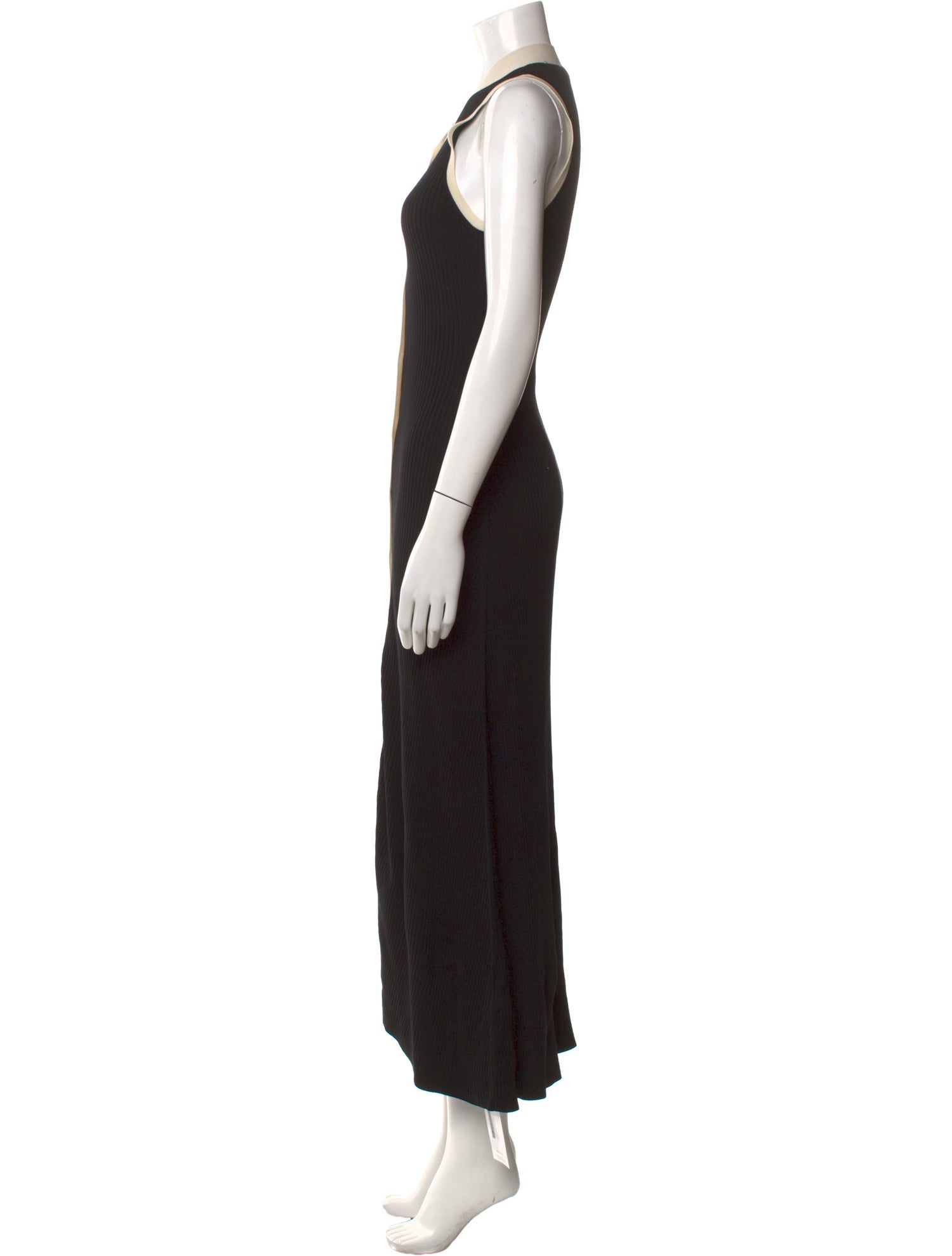 Sandro V-Neck Long Dress