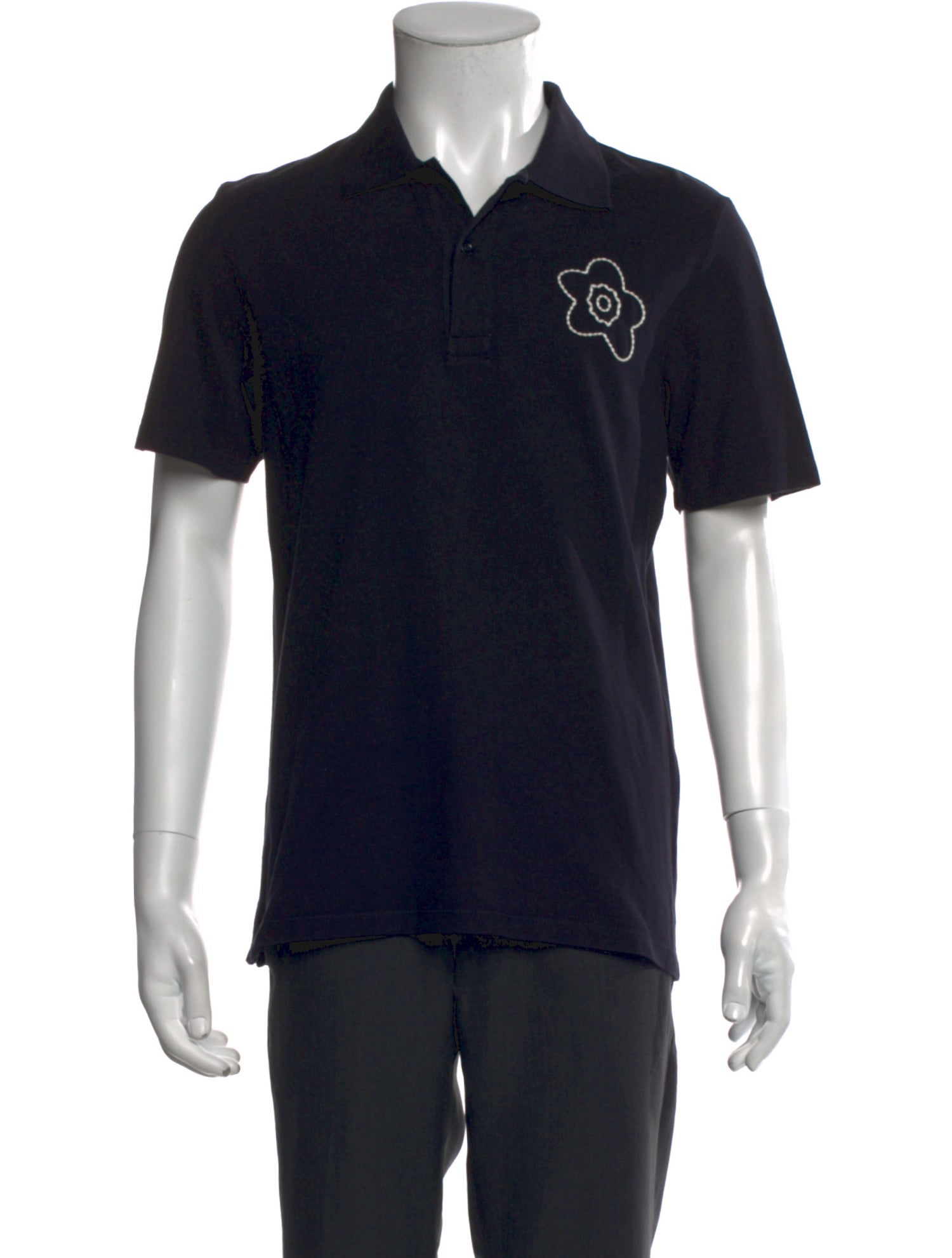 Sandro Collar Short Sleeve Polo Shirt