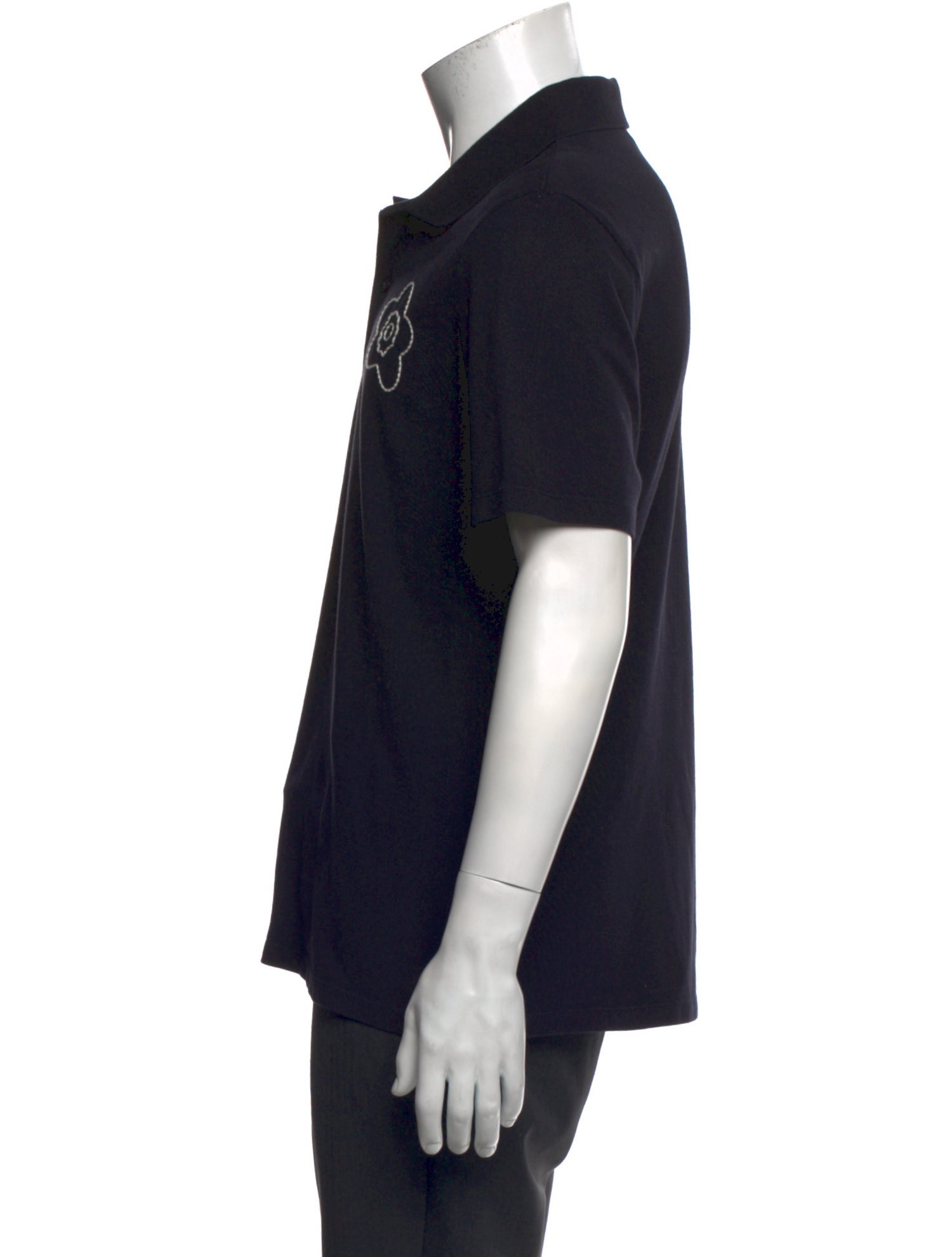 Sandro Collar Short Sleeve Polo Shirt