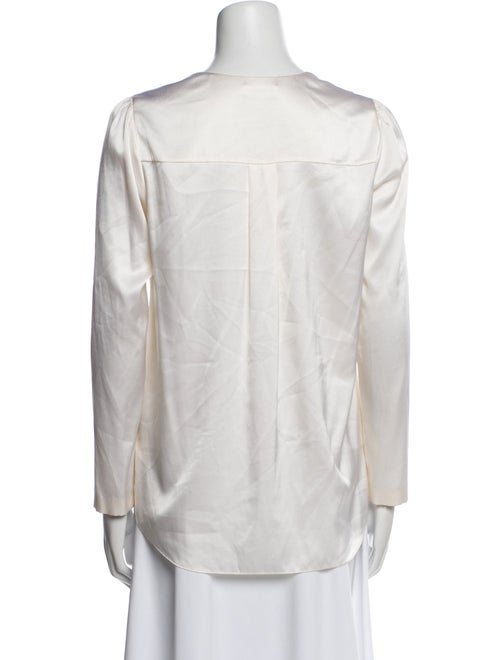 Sandro Silk V-Neck Blouse