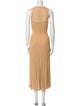 Sandro Crew Neck Long Dress