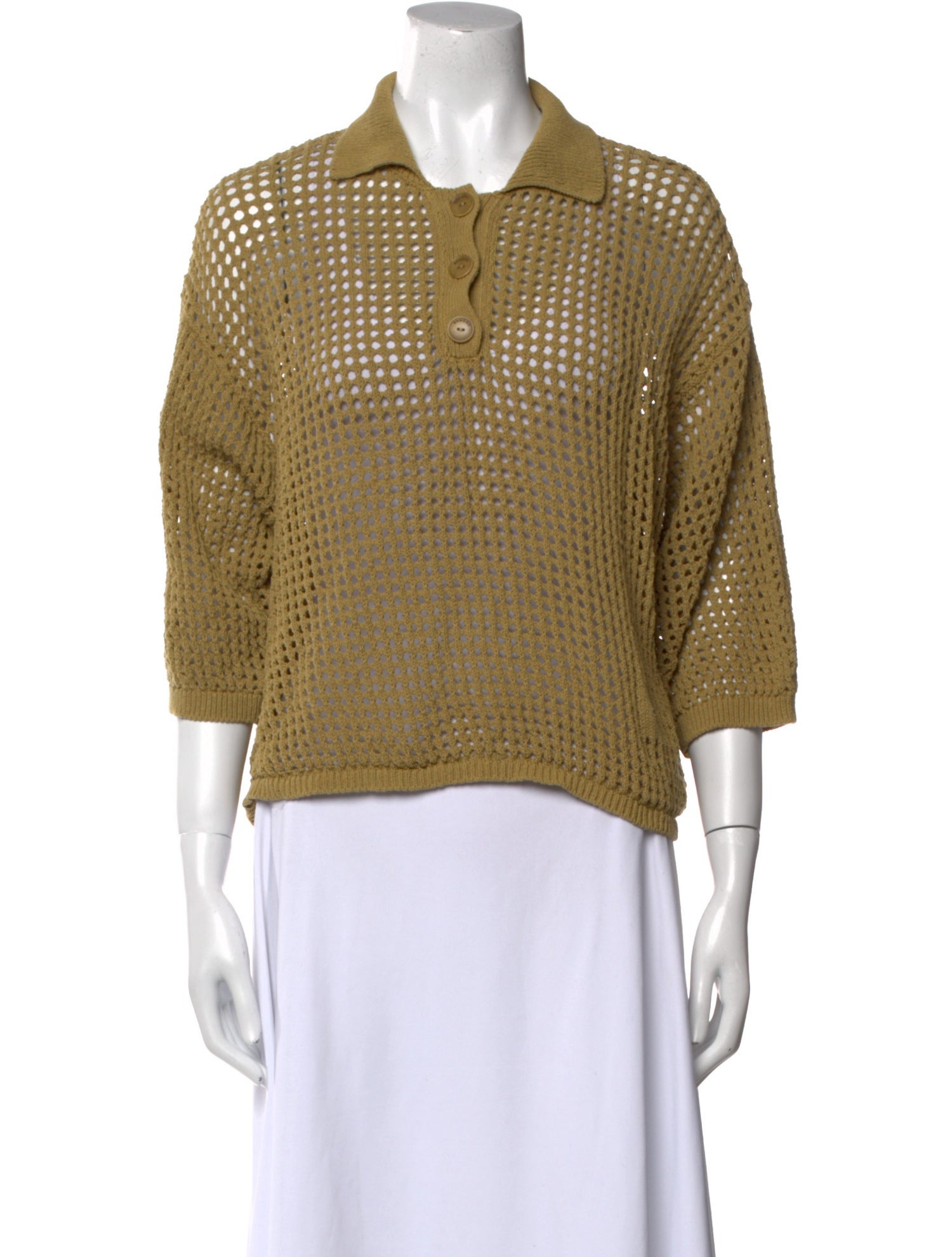 Sandro Three-Quarter Sleeve Polo