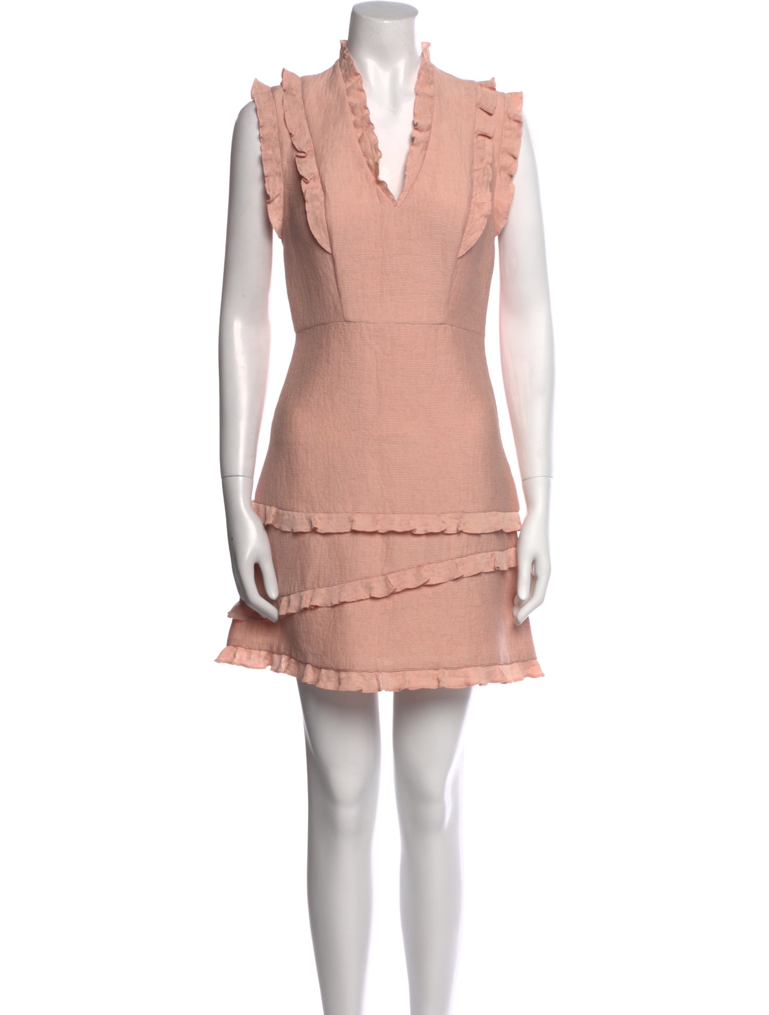 Sandro V-Neck Mini Dress