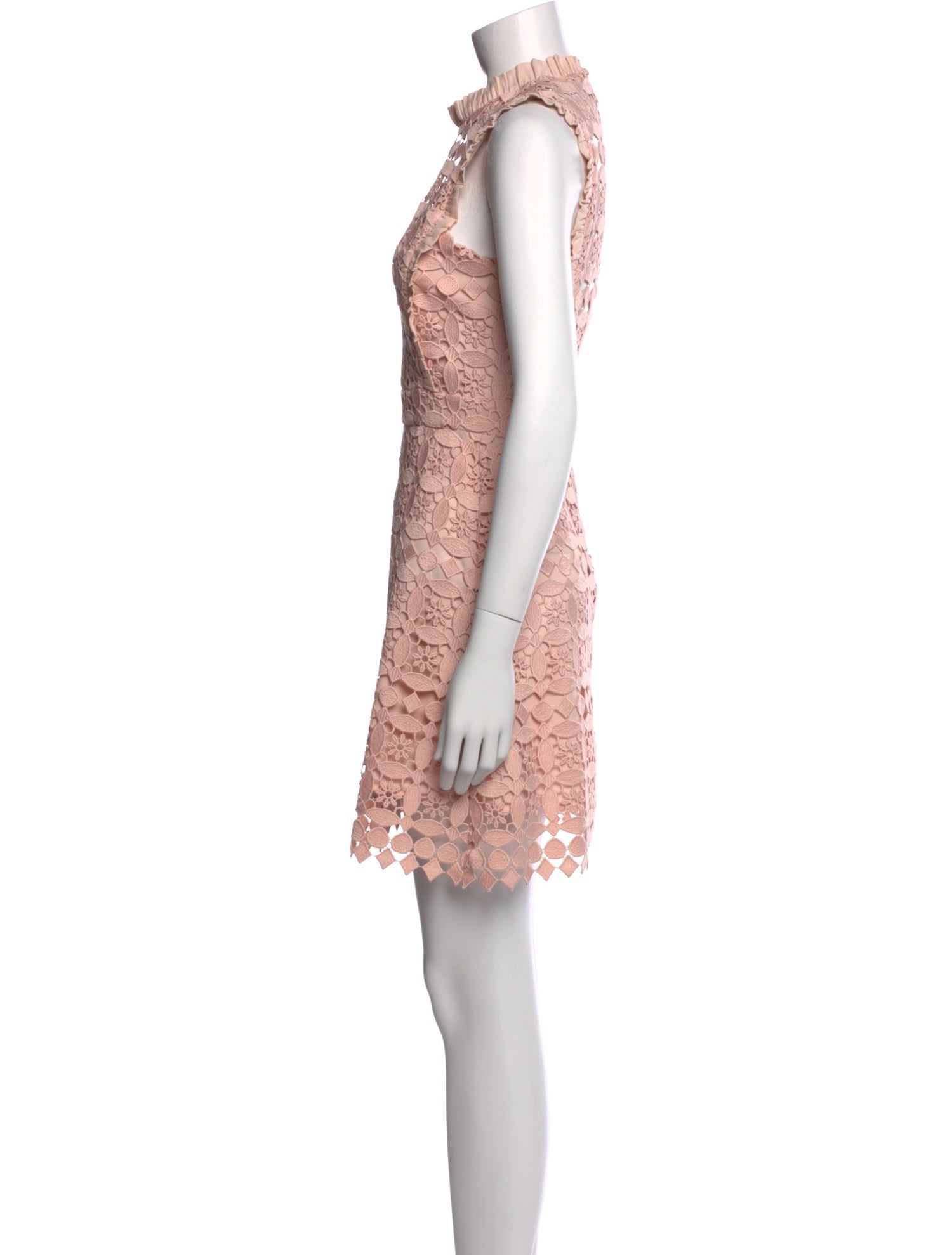 Sandro Lace Pattern Mini Dress