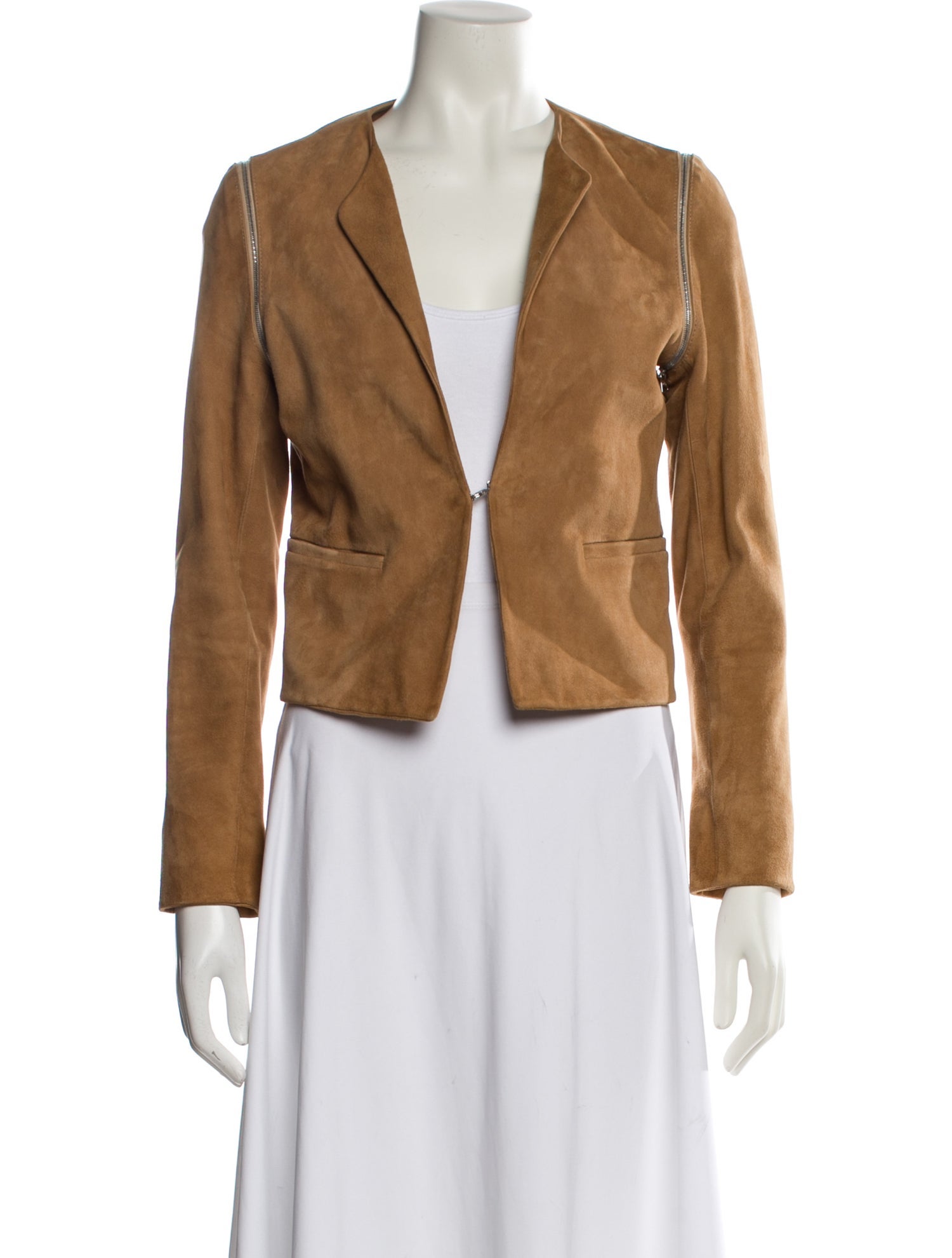 Sandro Goat Leather Blazer