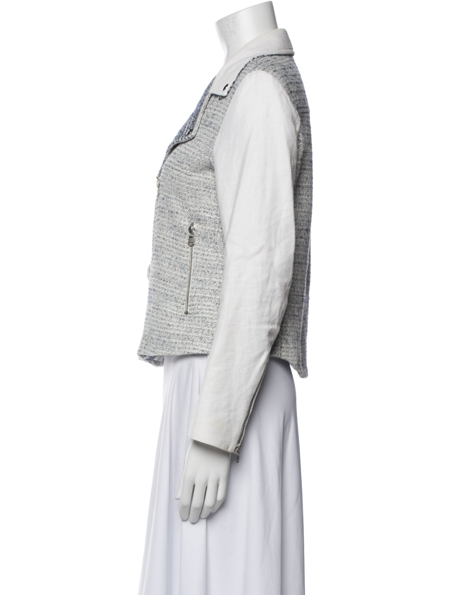 Sandro Tweed Pattern Blazer