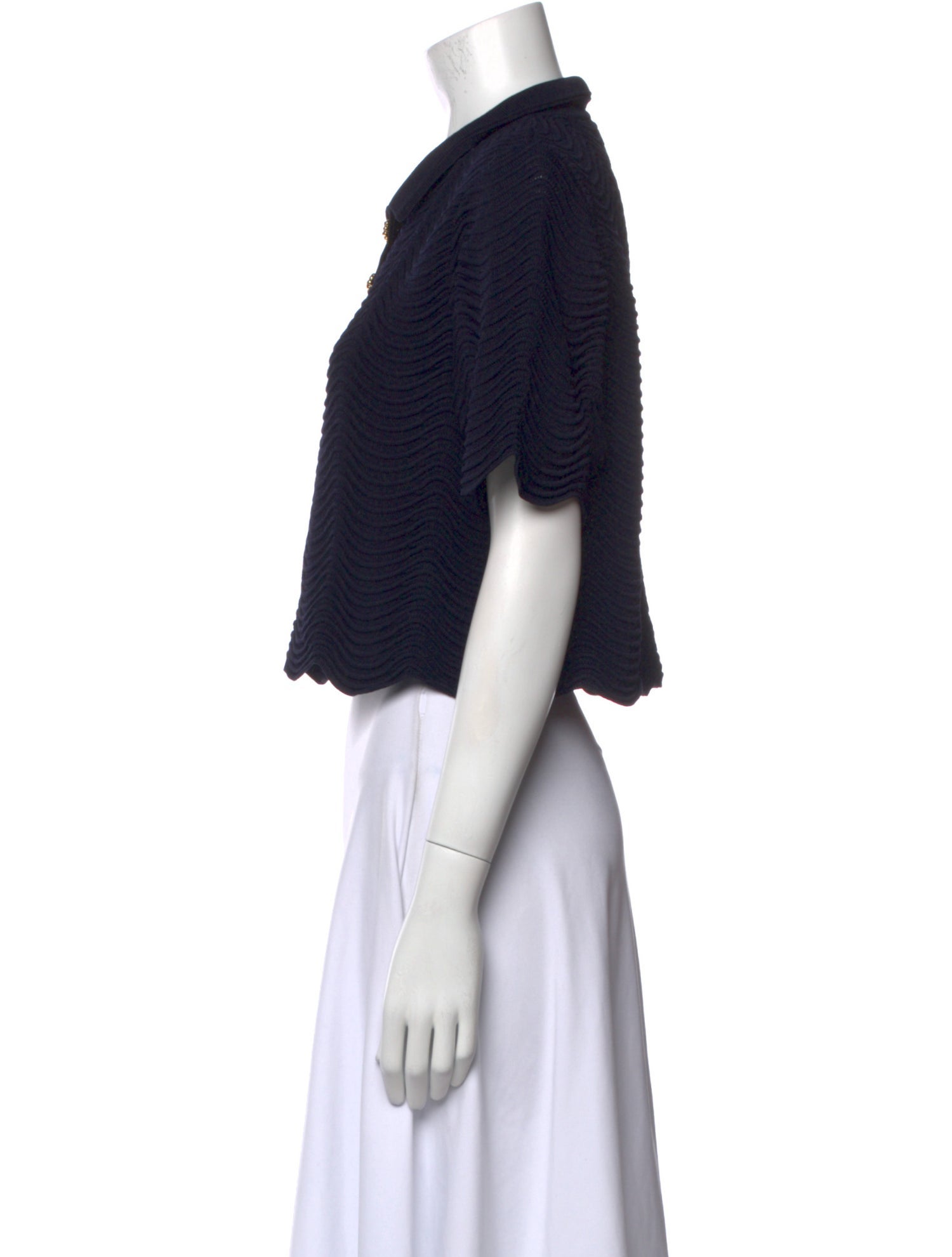 Sandro Short Sleeve Crop Top