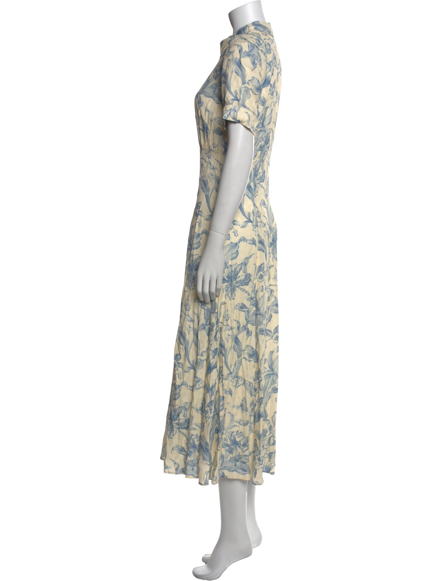 Sandro Floral Print Long Dress