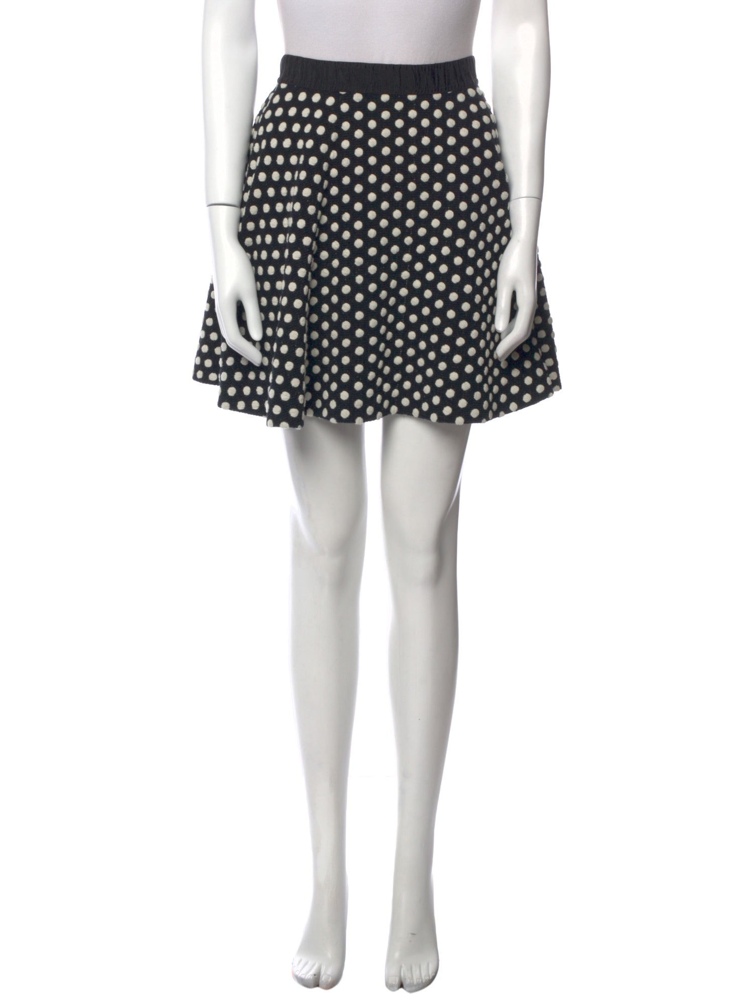 Sandro Polka Dot Print Mini Skirt
