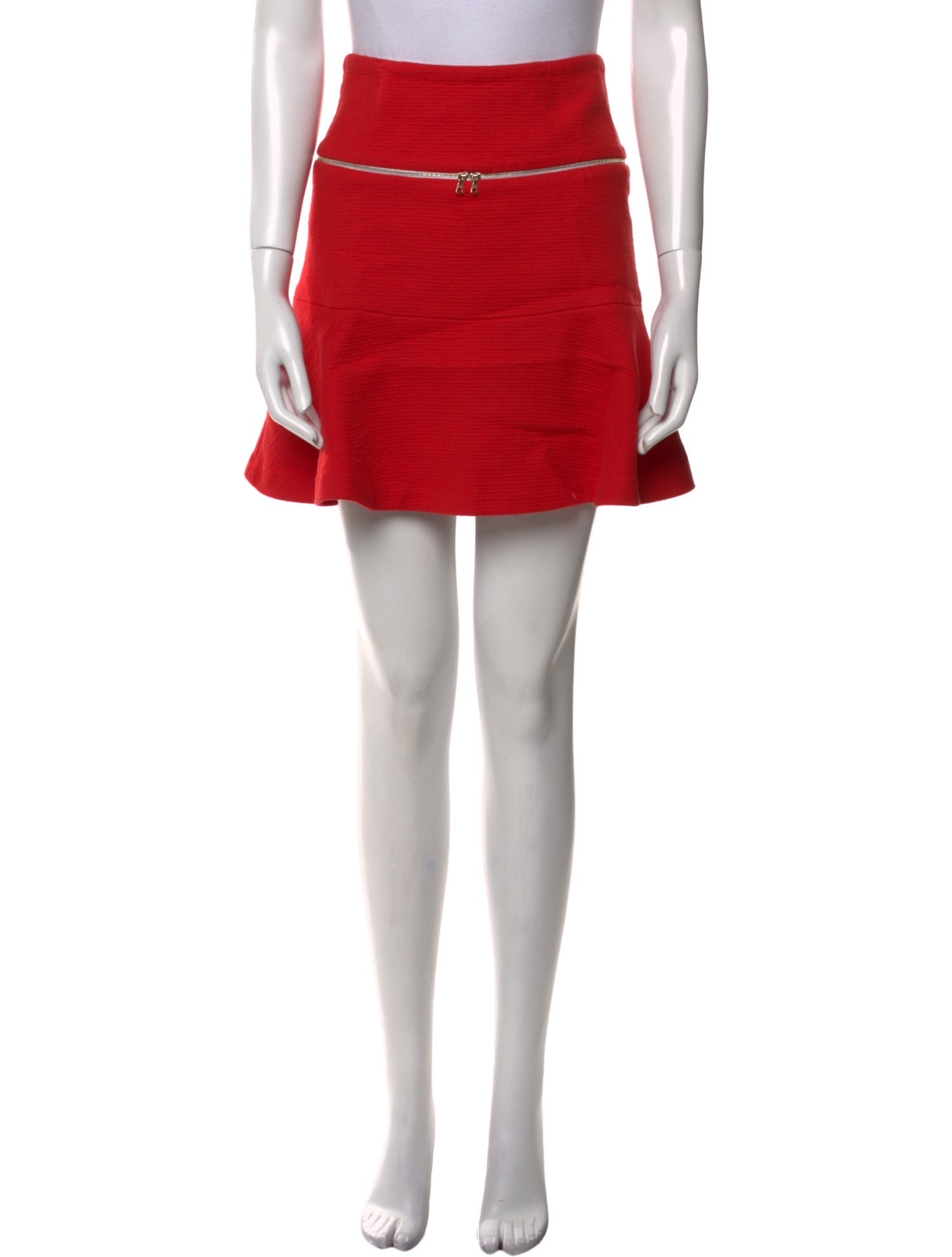 Sandro Ruffle Embellishment Mini Skirt