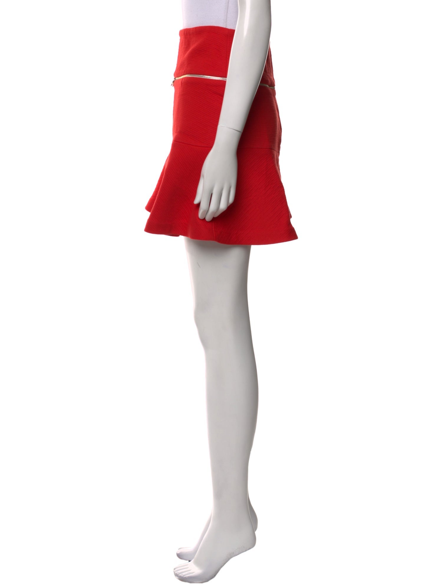 Sandro Ruffle Embellishment Mini Skirt